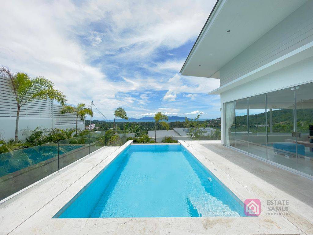 modern bophut pool villa, koh samui