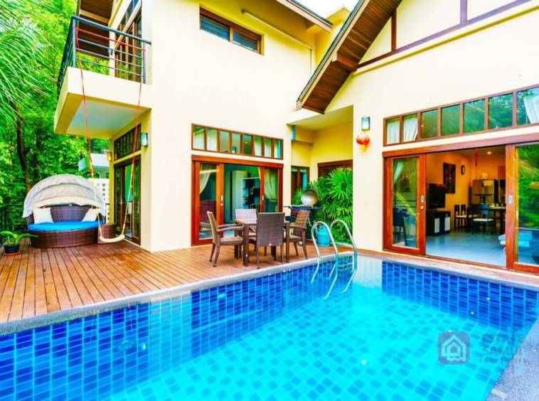 chaweng noi pool villa for sale, koh samui