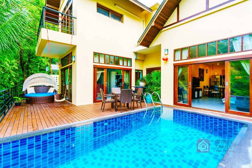 chaweng noi pool villa for sale, koh samui