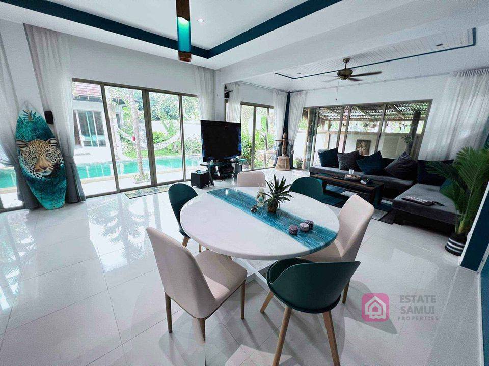 balinese pool villa for sale, koh samui