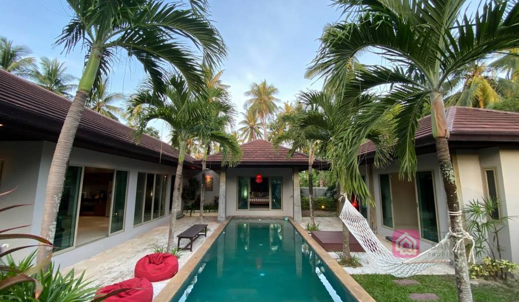 balinese pool villa for sale, koh samui