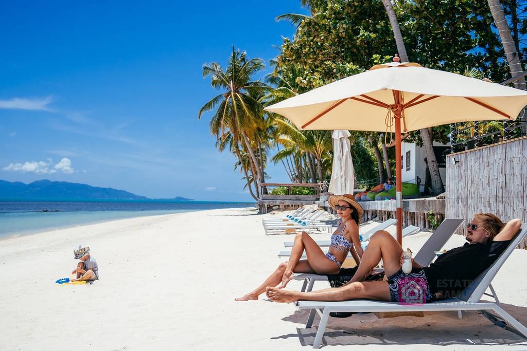 beachside pool villa, koh samui