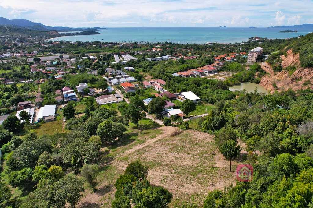 ocean view land for sale, koh samui