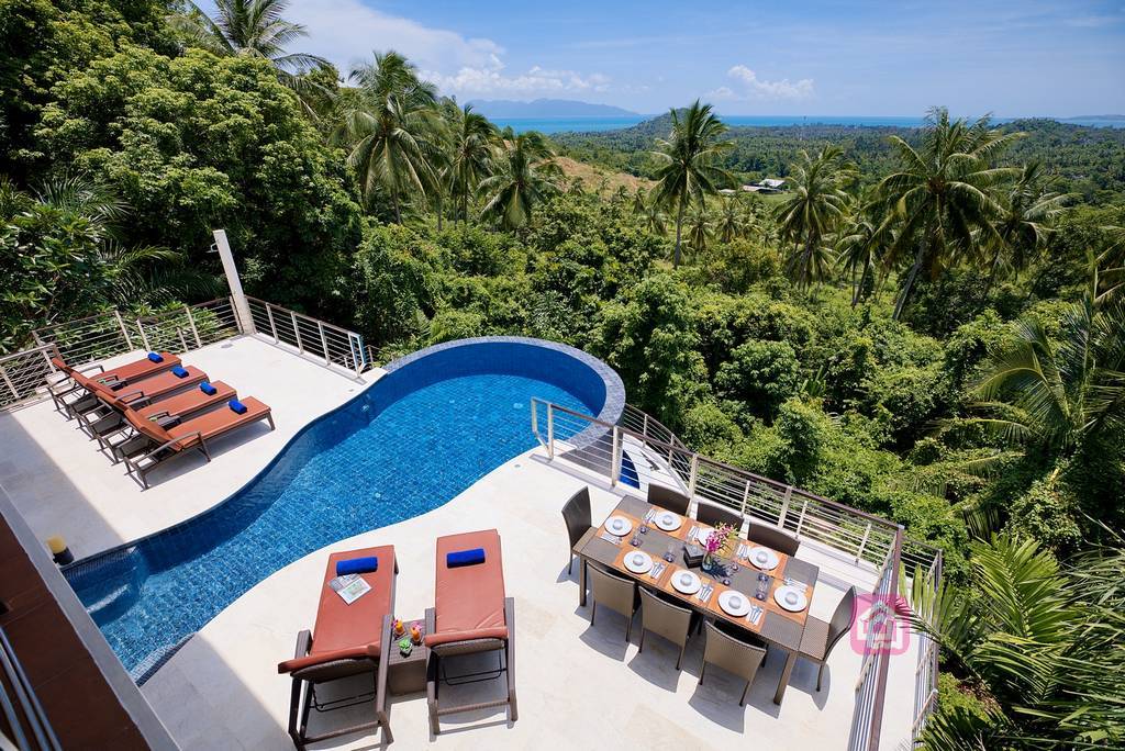 hillside villa for sale, koh samui