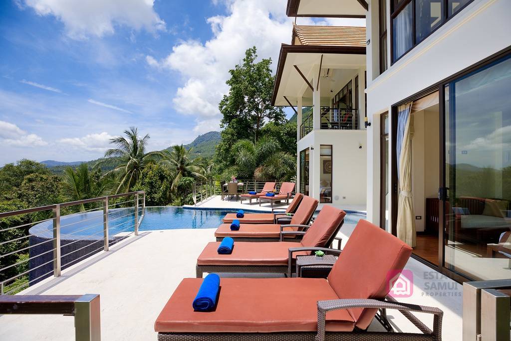 hillside villa for sale, koh samui