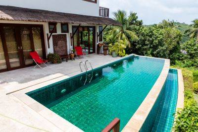 sea view hillside villa, koh samui