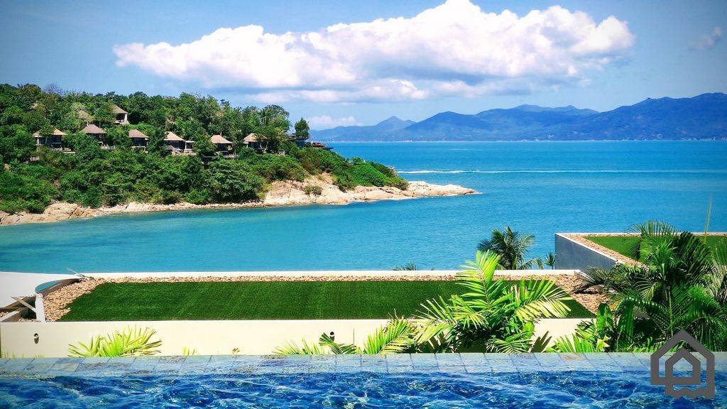 beachside sea view villa, koh samui