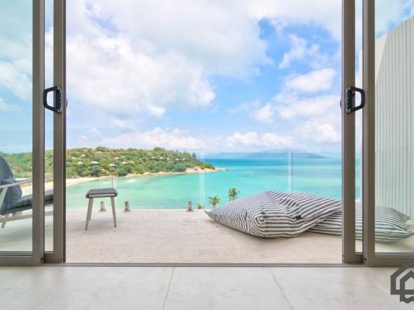 beachside sea view villa, koh samui