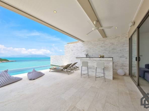 beachside sea view villa, koh samui