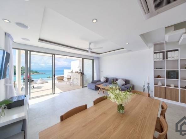 beachside sea view villa, koh samui