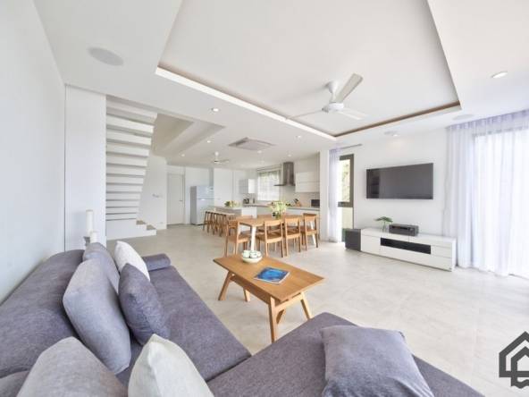 beachside sea view villa, koh samui