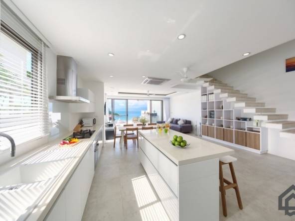 beachside sea view villa, koh samui