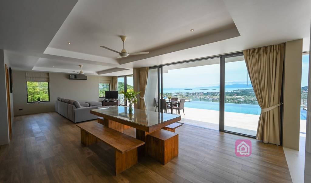 plai laem sea view villa, koh samui