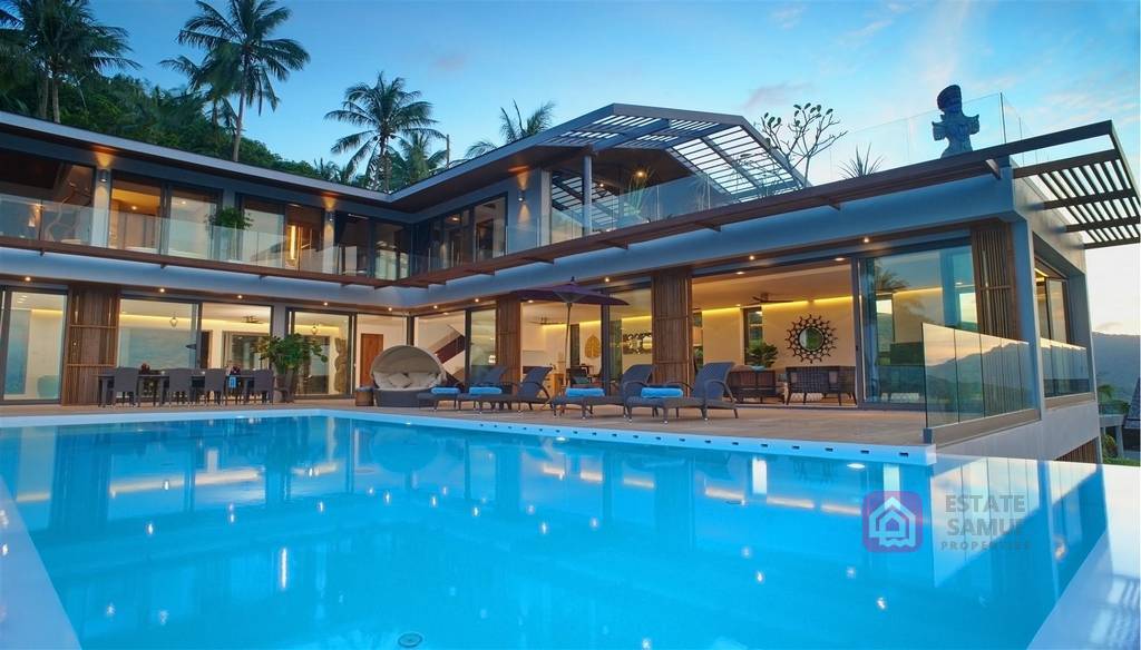 modern bophut villa for sale, koh samui