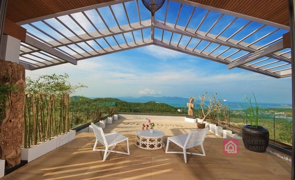 modern bophut villa for sale, koh samui