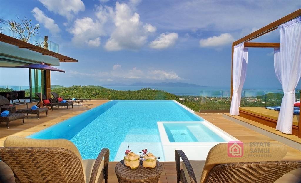 modern bophut villa for sale, koh samui