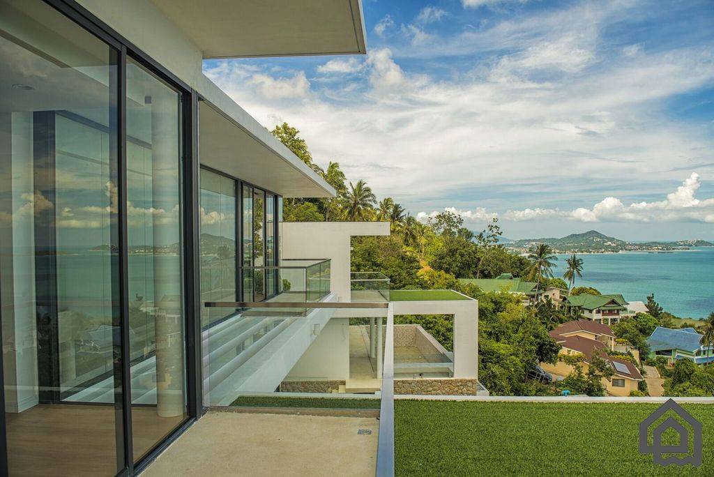 modern villa with sea views, koh samui