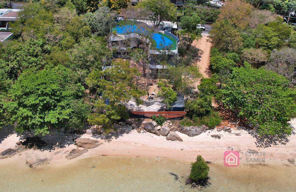 modern beachfront villa for sale, koh samui