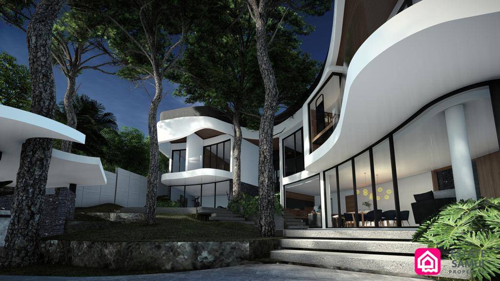 modern beachfront villa for sale, koh samui