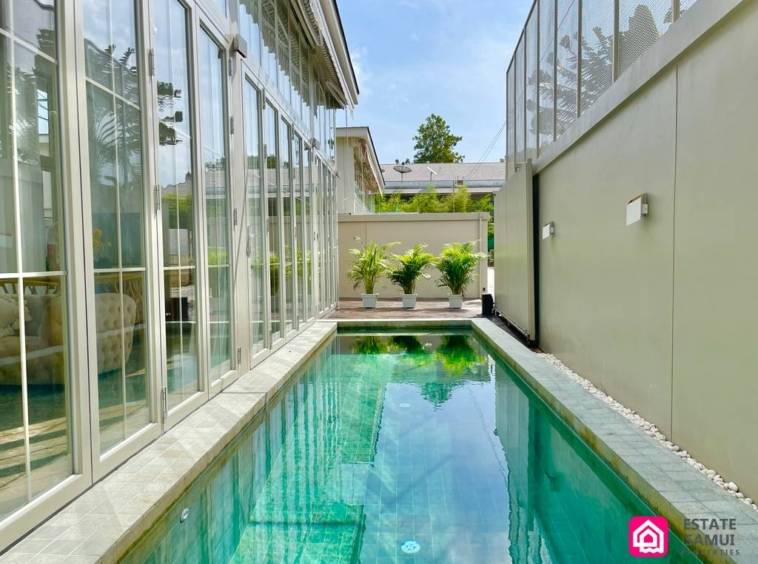 stylish pool villa for sale, koh samui