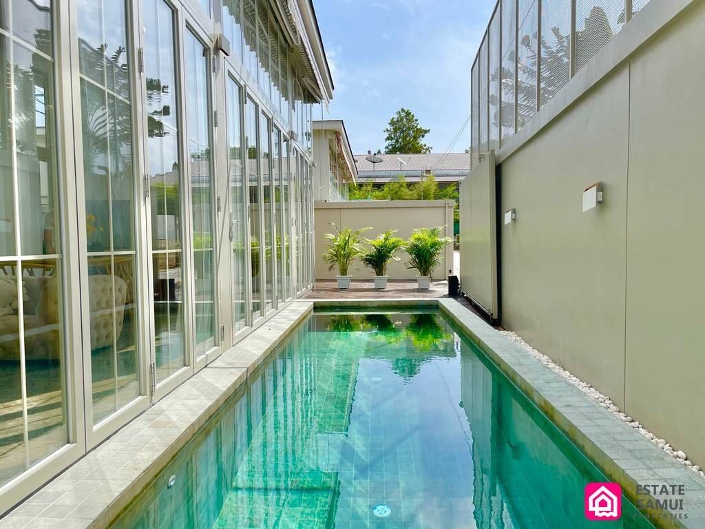 stylish pool villa for sale, koh samui