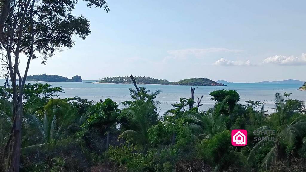 sea view beachside land, koh samui