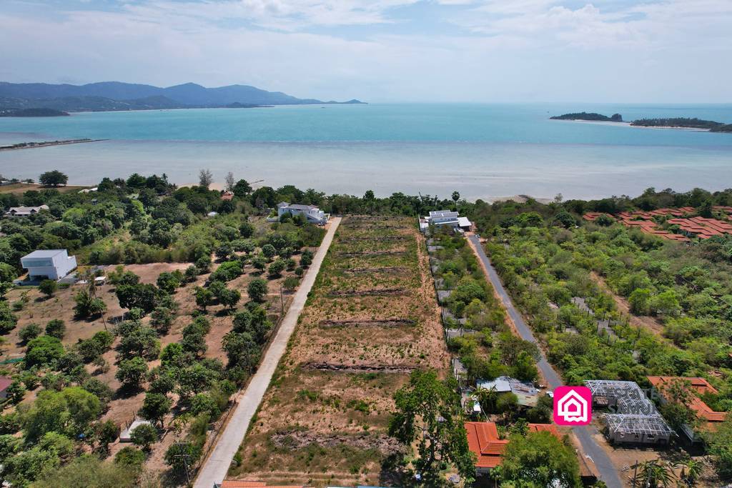 sea view beachside land, koh samui