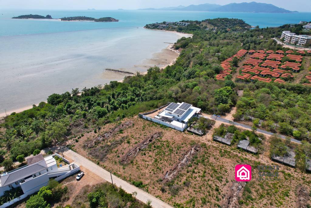 sea view beachside land, koh samui