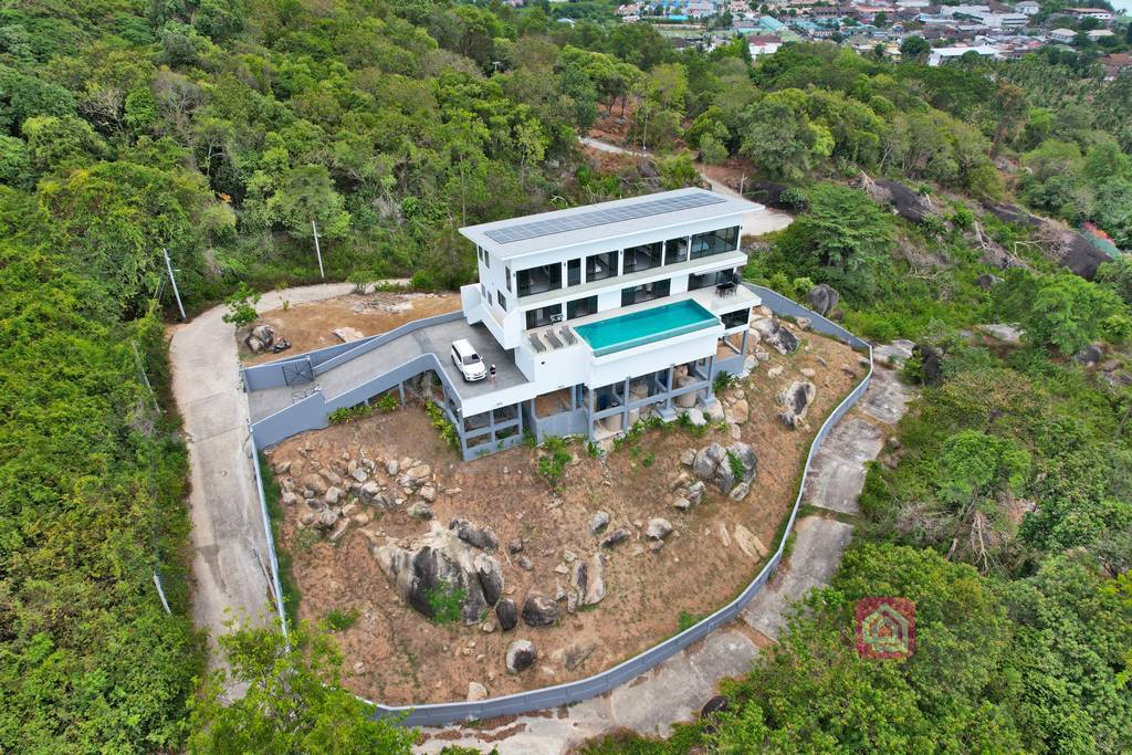 panoramic sea view villa, koh samui