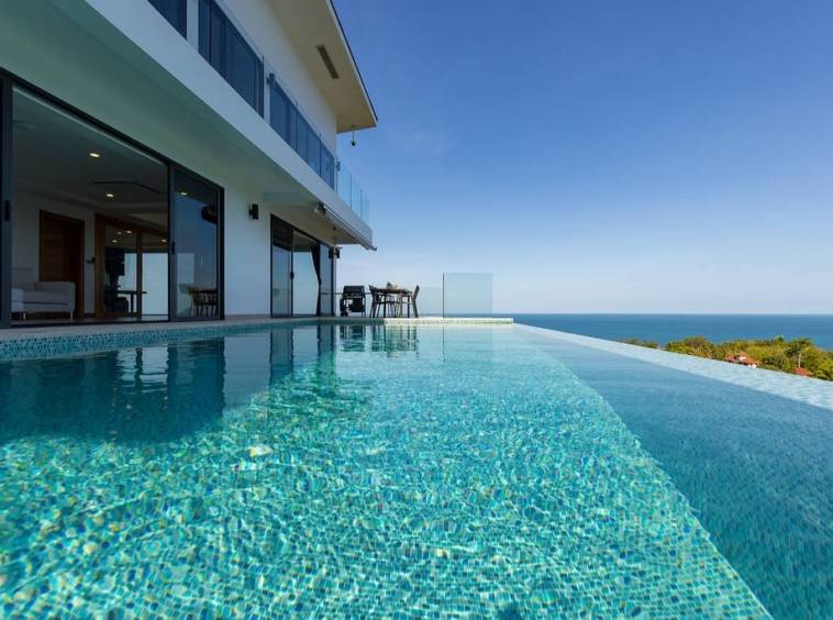 panoramic sea view villa, koh samui