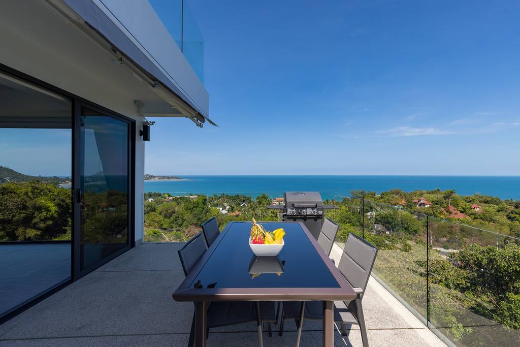 panoramic sea view villa, koh samui