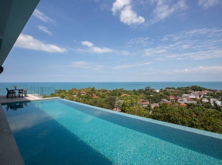 panoramic sea view villa, koh samui