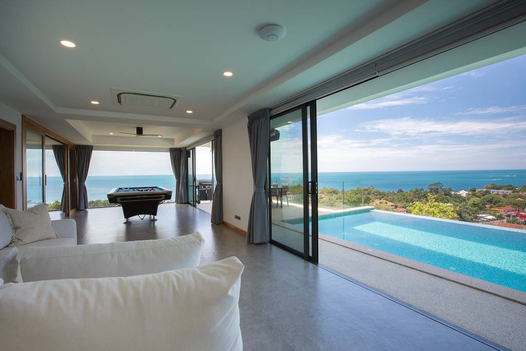 panoramic sea view villa, koh samui