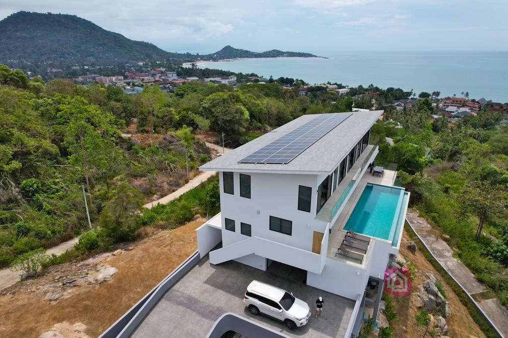 panoramic sea view villa, koh samui