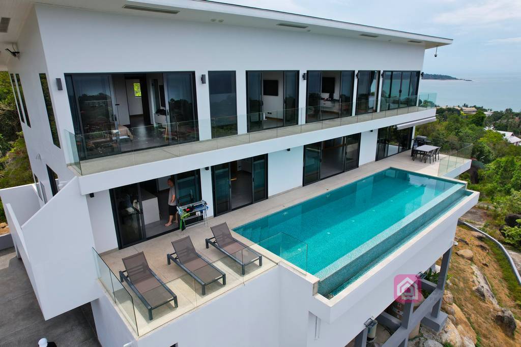 panoramic sea view villa, koh samui