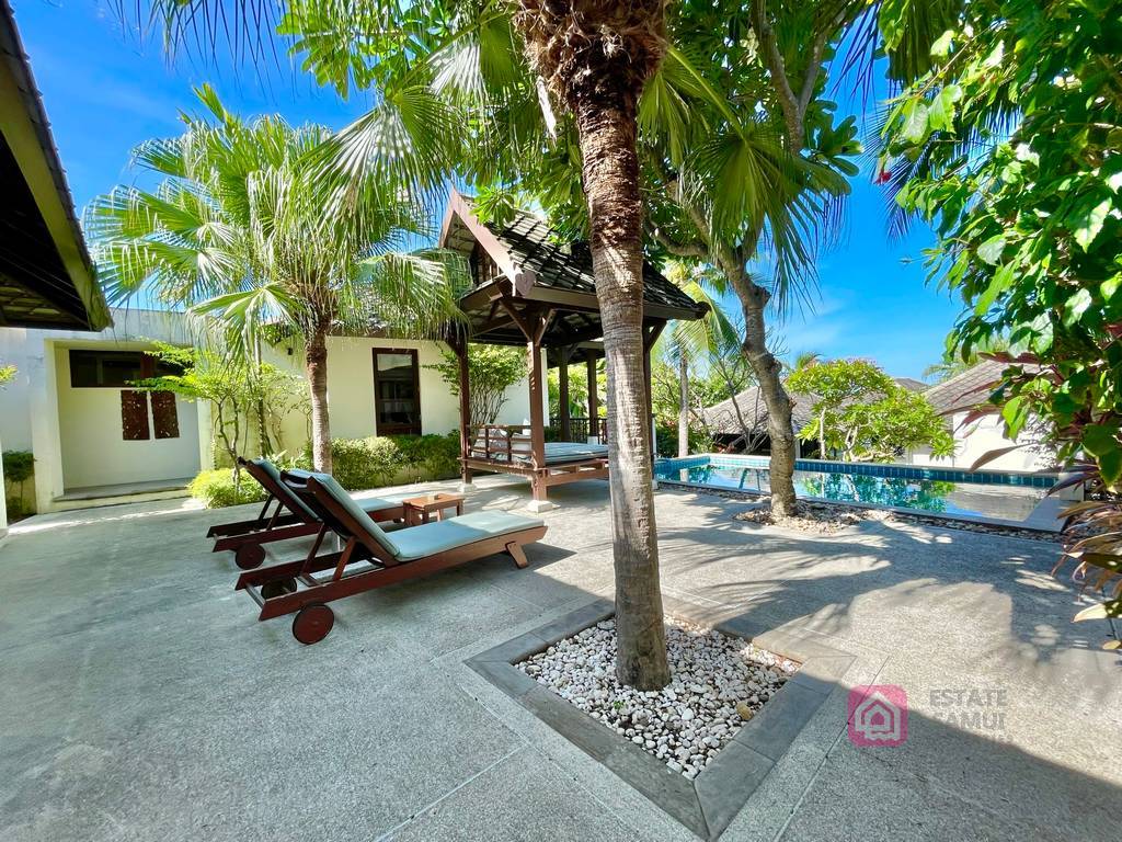 balinese pool villa, koh samui