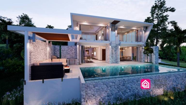 ocean view villas for sale, koh samui