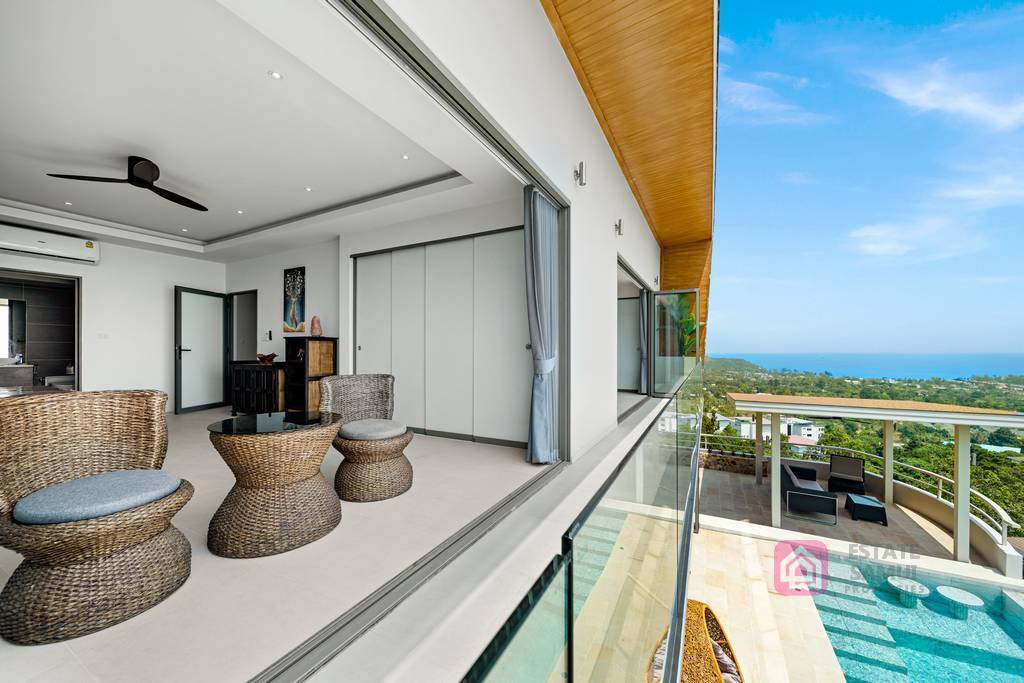 panoramic sea view villa for sale, koh samui