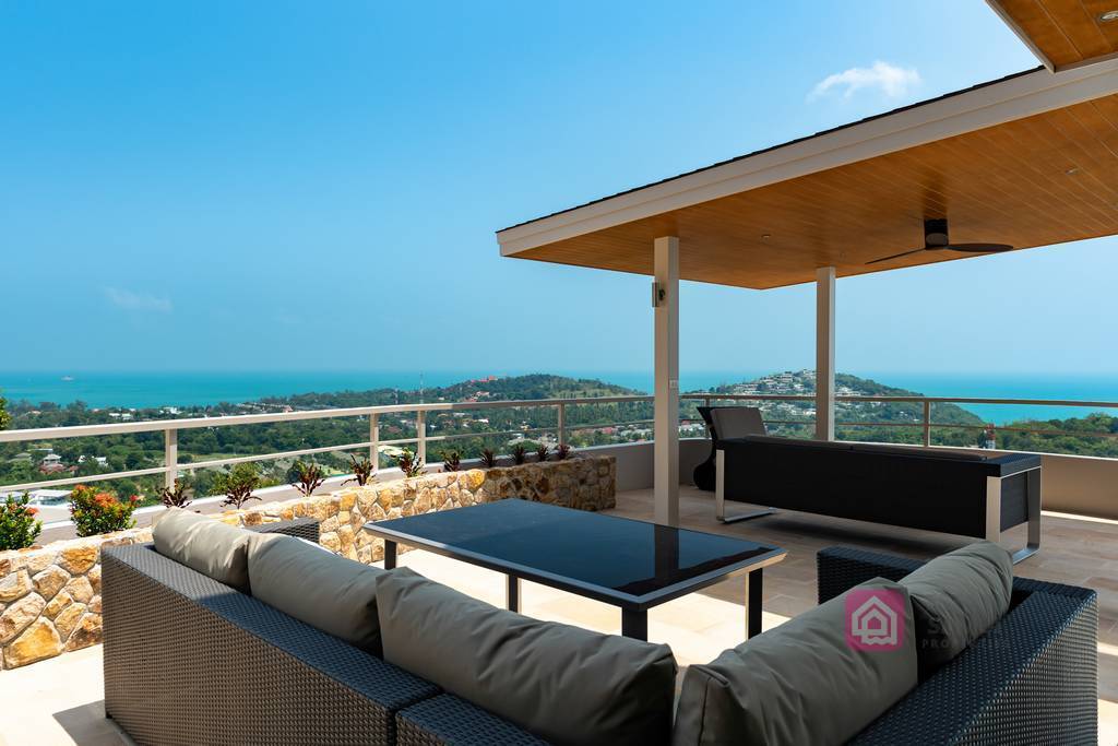 panoramic sea view villa for sale, koh samui