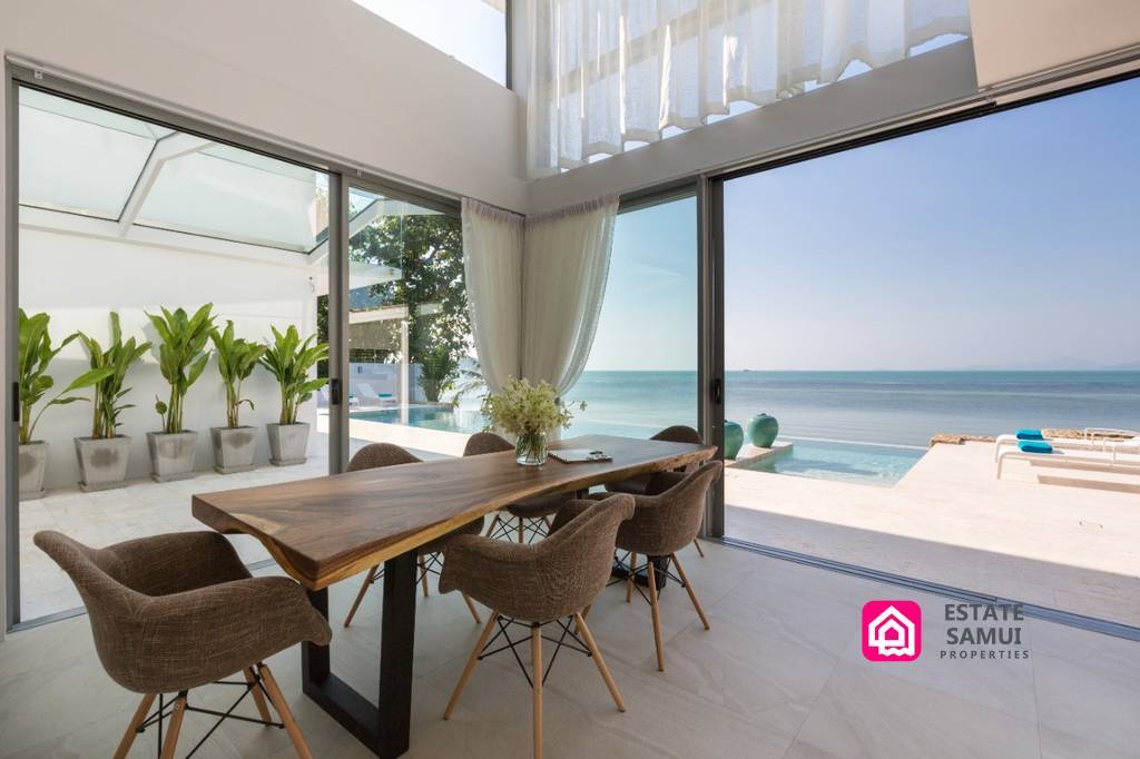 bophut beachfront villa for sale, koh samui