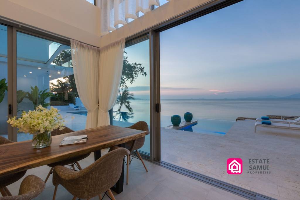 bophut beachfront villa for sale, koh samui