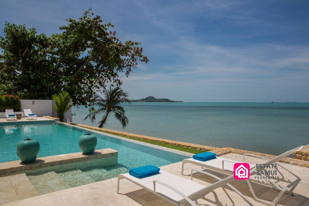 bophut beachfront villa for sale, koh samui