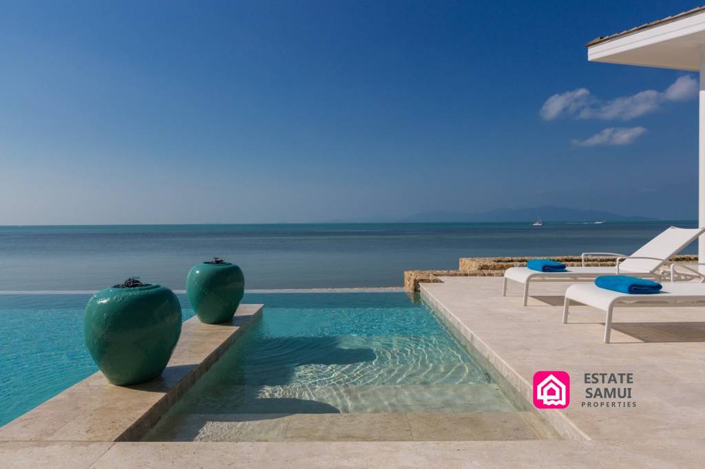 bophut beachfront villa for sale, koh samui