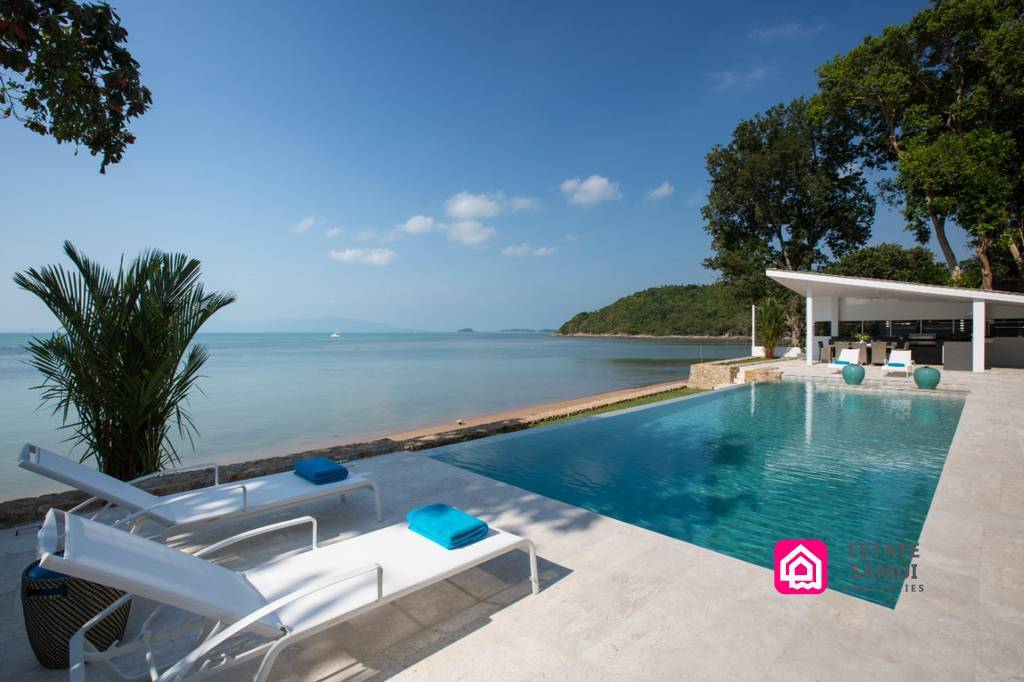 bophut beachfront villa for sale, koh samui