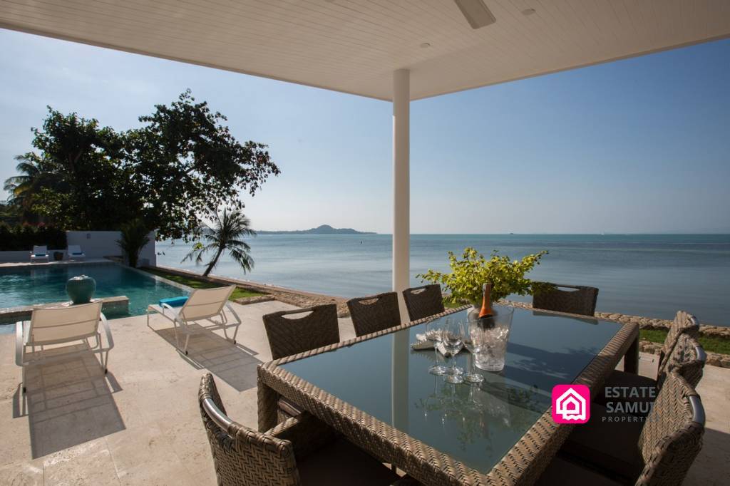 bophut beachfront villa for sale, koh samui