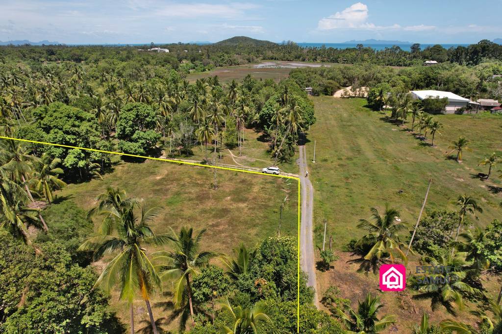 drone shot of land for sale