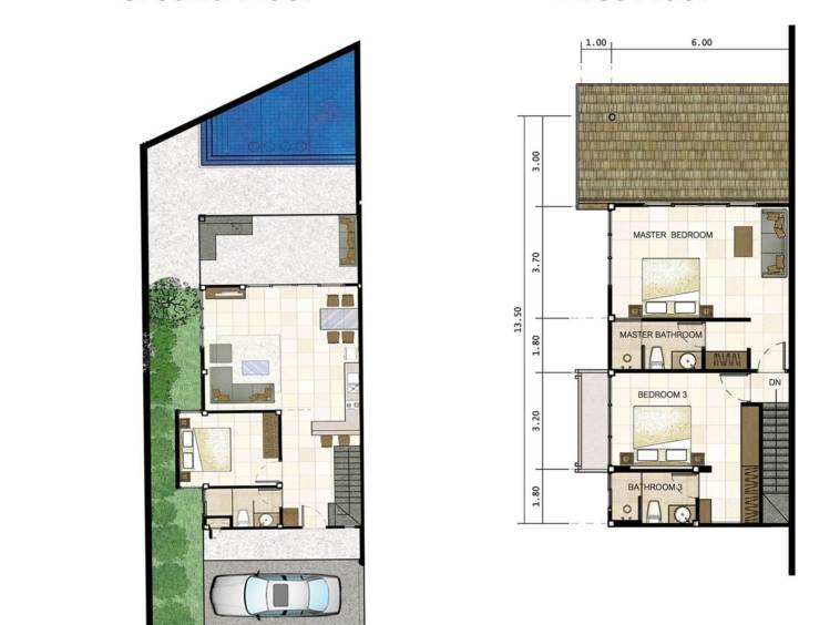villa floor plan