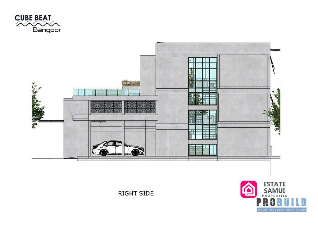 side elevation plan