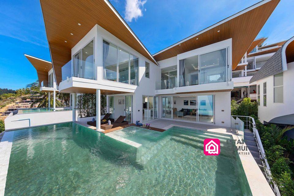 contemporary ocean view villa