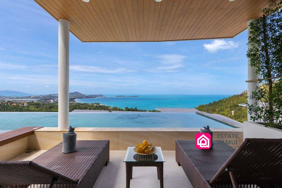 contemporary ocean view villa